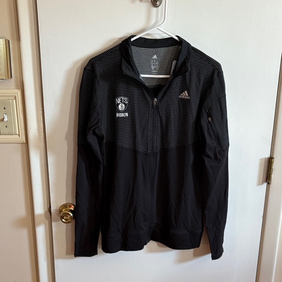 adidas Other - Brooklyn Nets Adidas Women's Black Lightweight Jacket